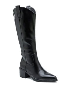 Sixth Sens Kozaki w kolorze czarnym rozmiar: 41. Czarne kozaki Sixth Sens, na zimę, bez wzorów, bez obcasa, bez zapięcia. Za 160,96 zł.