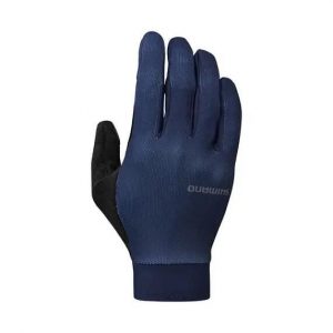 Długie rękawiczki Shimano Explorer FF Gel. Niebieskie rękawiczki Shimano, bez wzorów. Za 254,00 zł.