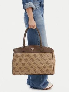 Guess Torba weekendowa TWOB86 88903 Brązowy. Brązowe torebki klasyczne Guess, z aplikacjami, ze skóry, bez dodatków. Za 559,99 zł.
