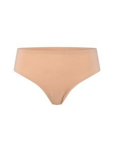 Mey Stringi z wysokim stanem Kobiety beżowy jednolity, S. Brązowe stringi Mey, bez wzorów. Za 99,95 zł.