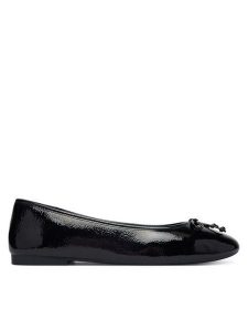 Tommy Hilfiger Baleriny Hilifger Patent Ballet FW0FW09005 Czarny. Czarne balerinki TOMMY HILFIGER, bez wzorów, ze skóry, bez obcasa, bez zapięcia. Za 409,99 zł.