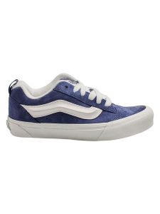 Vans Skórzane sneakersy "Knu Skool" w kolorze niebieskim rozmiar: 44. Niebieskie trampki Vans, bez wzorów, bez zapięcia. Za 284,82 zł.