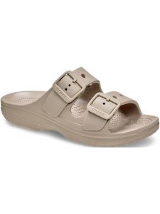 Klapki Crocs Saturday Sandal W Damskie. Brązowe klapki Crocs, bez wzorów, bez obcasa. Za 199,99 zł.
