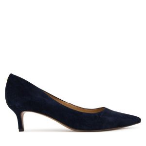 Szpilki LAUREN RALPH LAUREN. Niebieskie szpilki Lauren Ralph Lauren, bez wzorów, bez obcasa. Za 639,99 zł.
