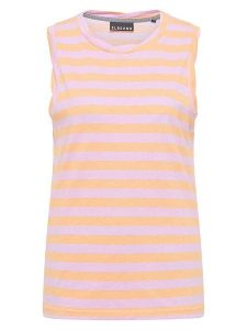 ELBSAND Top "Meevis" w kolorze pomarańczowo-jasnoróżowym rozmiar: L. Pomarańczowe topy ELBSAND, l, bez wzorów, z bawełny, bez kołnierzyka, bez ramiączek. Za 82,99 zł.