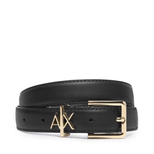 Pasek Armani Exchange. Czarne paski Armani Exchange, bez wzorów. Za 293,99 zł.