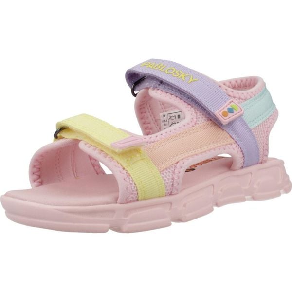 Sandały PABLOSKY 986270P Rose. Czerwone buty trekkingowe PABLOSKY, z tkaniny, bez zapięcia. Za 170,99 zł.