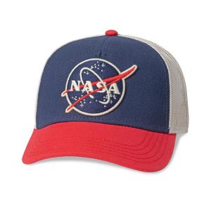 Czapka z daszkiem American Needle Valin NASA Trucker - SMU500B-NASA. Czerwone czapki American Needle, bez wzorów, sportowe. Za 89,00 zł.