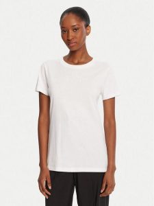 Armani Exchange T-Shirt XW001366 AF10356 U0002 Biały Regular Fit. Białe t-shirty Armani Exchange, l, bez wzorów, z bawełny, bez kołnierzyka, bez ramiączek. Za 189,99 zł.