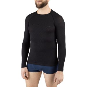 Koszulka termoaktywna z długim rękawem Viking Easy Dry Unisex. Czarne koszule nocne Viking, bez wzorów, z materiału, bez ramiączek. Za 109,90 zł.