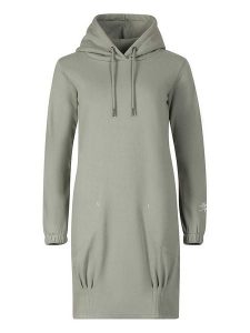 Alpine Pro Sukienka dresowa "Lorra" w kolorze zielonym rozmiar: XXL. Zielone sukienki Alpine Pro, xxl, bez wzorów, z dresówki, bez kołnierzyka, bez ramiączek, mini. Za 127,35 zł.