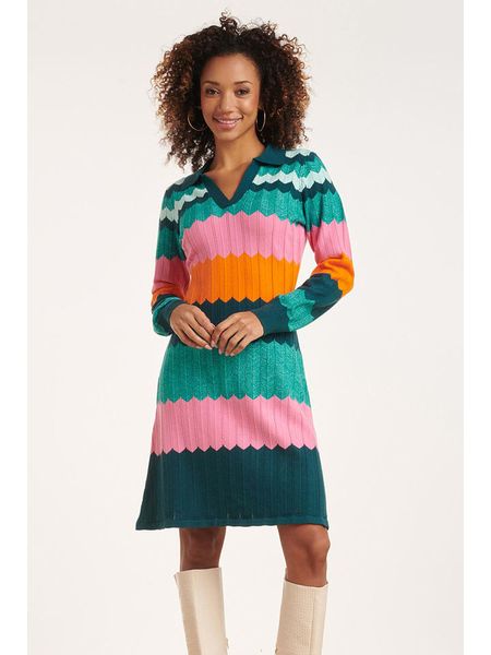 Smashed Lemon Sukienka dzianinowa ze wzorem rozmiar: M. Sukienki Smashed Lemon, na co dzień, m, bez wzorów, z dzianiny, bez kołnierzyka, bez ramiączek, midi, proste. Za 178,79 zł.