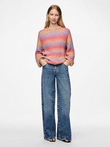 Pieces Sweter ze wzorem rozmiar: XS. Swetry oversize Pieces, xs, bez wzorów, z wełny, bez ramiączek. Za 65,85 zł.
