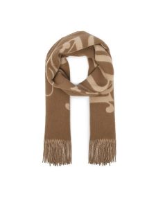 Tommy Hilfiger Szalik AW0AW19123 Beżowy ciemny. Brązowe rękawiczki TOMMY HILFIGER, bez wzorów, z wełny. Za 369,99 zł.