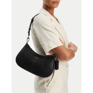 Torebka Guess. Czarne torebki klasyczne Guess, z aplikacjami, bez dodatków. Za 384,99 zł.