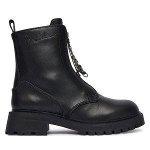 Trapery Pepe Jeans. Czarne buty zimowe Pepe Jeans, z jeansu, bez obcasa, bez zapięcia. Za 619,99 zł.
