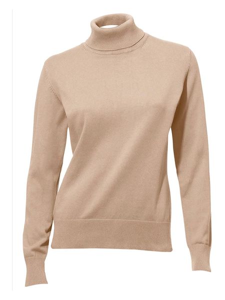 Heine Golf w kolorze beżowym rozmiar: 36. Brązowe golfy Heine, bez wzorów, z bawełny. Za 74,95 zł.