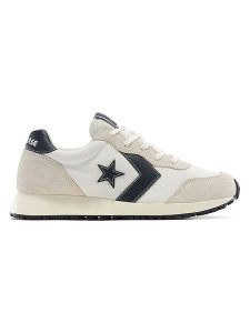 Converse Skórzane sneakersy "Omega" w kolorze beżowo-biało-czarnym rozmiar: 41. Białe trampki Converse, bez wzorów, bez zapięcia. Za 194,95 zł.