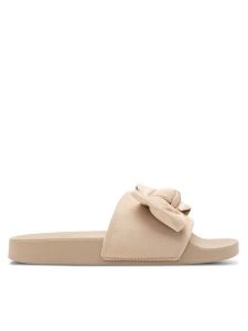 Clara Barson Klapki FABIA WSS20734-04 Beżowy. Brązowe klapki Clara Barson, bez wzorów, z materiału, bez obcasa. Za 48,99 zł.