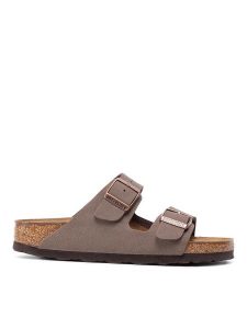 Birkenstock Klapki Arizona Birko-Flor 0151183 Brązowy. Brązowe klapki Birkenstock, bez wzorów, ze skóry, bez obcasa. Za 369,00 zł.