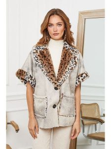 Joséfine Kurtka przejściowa "Ashmee" w kolorze beżowym rozmiar: S. Brązowe kurtki Joséfine, s, bez wzorów, z futra, bez kaptura. Za 208,99 zł.