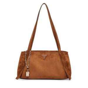 Torebka Guess. Brązowe torebki klasyczne Guess, z aplikacjami, bez dodatków. Za 584,99 zł.