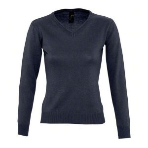 Bluza Damska Galaxy Z Dekoltem V. Niebieskie bluzy SOL'S, s, bez wzorów, bez kaptura. Za 142,99 zł.