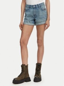 G-Star Raw Szorty jeansowe Judee D23211-D788 Niebieski Regular Fit. Niebieskie szorty G-Star Raw, bez wzorów, z bawełny, retro. Za 309,99 zł.