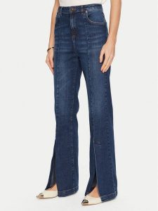 TWINSET Jeansy 241TP2621 Niebieski Bootcut Fit. Niebieskie jeansy Twinset, bez wzorów, z bawełny. Za 589,99 zł.