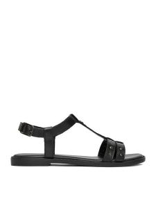 Lasocki Sandały CEO-RST-5551-03 Czarny. Czarne sandały Lasocki, bez wzorów, ze skóry, bez obcasa, na płaskiej podeszwie, bez zapięcia. Za 159,99 zł.