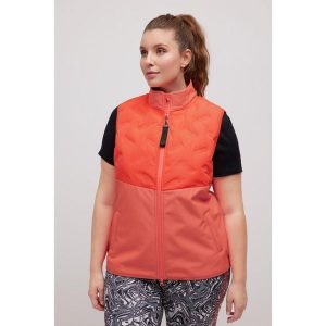 Damskie Kamizelka Softshell polarowy środek dwukierunkowy suwak. Brązowe kamizelki Ulla Popken, plus size, bez wzorów, z elastanu, bez kołnierzyka, bez ramiączek, bez kaptura. Za 343,99 zł.