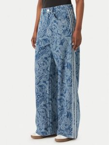 Adidas Jeansy Liberty London Firebird KR6675 Niebieski Loose Fit. Niebieskie jeansy ADIDAS, bez wzorów, z bawełny. Za 439,99 zł.