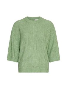 MOSS COPENHAGEN Sweter w kolorze zielonym rozmiar: M/L. Zielone swetry oversize Moss Copenhagen, l, bez wzorów, z poliamidu, bez ramiączek. Za 175,67 zł.