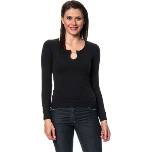 Sweter w kolorze czarnym. Czarne swetry klasyczne marki William de Faye, z kaszmiru. W wyprzedaży za 136,95 zł.