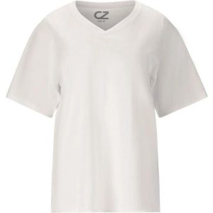 T-shirt damski Cruz Ingeberg. Białe t-shirty CRUZ, bez wzorów, bez kołnierzyka, bez ramiączek. Za 145,50 zł.