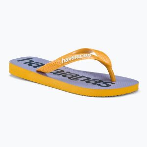 Japonki Havaianas Top Logomania 2. Fioletowe klapki Havaianas, bez wzorów, bez obcasa. Za 119,99 zł.