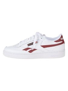 Reebok Skórzane sneakersy "Club C Revenge" w kolorze biało-czerwono-jasnobrązowym rozmiar: 43. Białe trampki Reebok, bez wzorów, bez zapięcia. Za 229,26 zł.