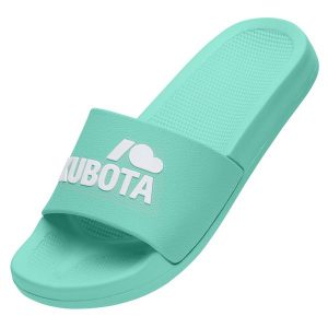 Kubota Klapki Basenowe Basic. Zielone klapki Kubota, bez wzorów, bez obcasa. Za 99,99 zł.