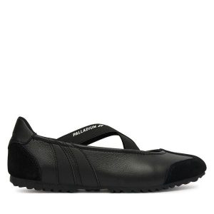 Baleriny Palladium. Czarne balerinki Palladium, bez wzorów, bez obcasa, bez zapięcia. Za 459,99 zł.