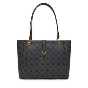 Torebka Guess. Czarne kuferki Guess, z aplikacjami, bez dodatków. Za 634,99 zł.