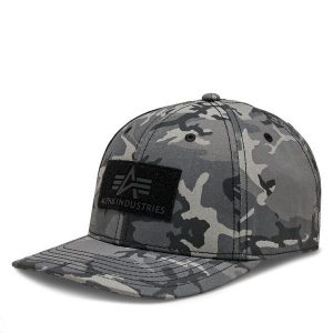 Czapka z daszkiem Alpha Industries. Czarne czapki Alpha Industries, bez wzorów. Za 145,99 zł.