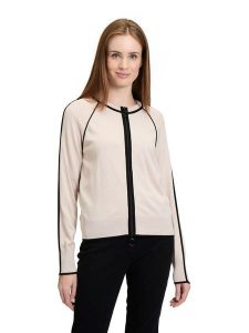 Betty Barclay Kardigan w kolorze kremowo-czarnym rozmiar: 38. Brązowe kardigany Betty Barclay. Za 130,99 zł.