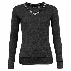 Sweter damski ANKY Glossy C-Wear. Czarne swetry klasyczne ANKY, na zimę, bez kołnierzyka. Za 350,50 zł.