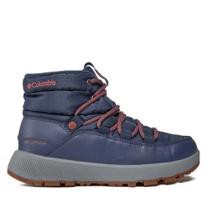 Śniegowce Columbia. Niebieskie buty zimowe Columbia, bez obcasa, bez zapięcia. Za 329,99 zł.