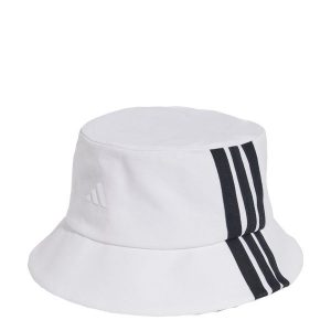 Czapka 3-Stripes Bucket. Białe czapki ADIDAS, bez wzorów, z materiału. Za 129,00 zł.