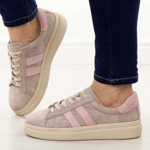 Beżowe skórzane półbuty damskie Filippo Dp7499/26. Brązowe półbuty Filippo, na jesień, bez wzorów, z jeansu, bez obcasa, na platformie, bez zapięcia. Za 239,00 zł.