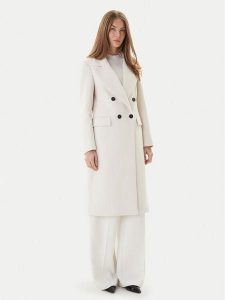 Maryley Płaszcz przejściowy 25IB807/01PA Écru Regular Fit. Płaszcze Maryley, xl, bez wzorów, z syntetyku, bez kaptura. Za 839,99 zł.