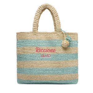 Torebka Liu Jo. Niebieskie shopper bag Liu Jo, bez wzorów, bez dodatków. Za 379,99 zł.