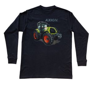 Claas — bluzka z długim rękawem (Rozmiar: XXL (dorosła); Kolor koszulki: czarny; Rodzaj nadruku: Claas). Czarne bluzki nikiniki, s, bez wzorów, z bawełny, bez kołnierzyka, bez ramiączek. Za 99,00 zł.