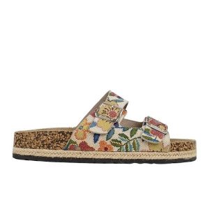 Klapki Lee Cooper LCW-25-35-3480LA wielokolorowe. Klapki bez wzorów, ze skóry, bez obcasa. Za 152,39 zł.